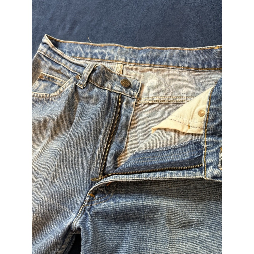 Vtg 80s Gap Jeans Zipper Fly 30x31 Fits 29x30 USA Made 100% Cotton Blue Straight